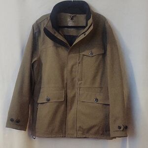 L.L. Bean Men's Brown Jacket with Black Accents